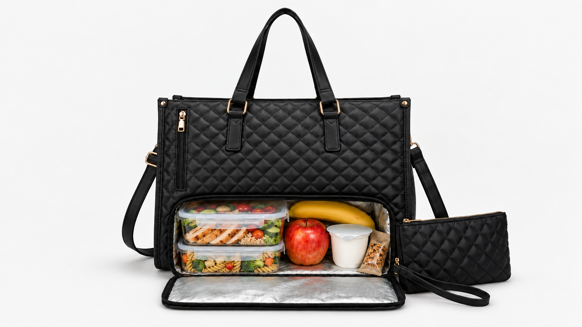 BRENIX Tote 3 en 1 · Bolso para portátil con compartimento térmico